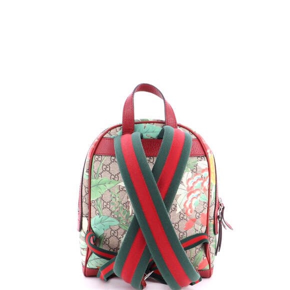 Gucci Zip Pocket Backpack Tian Print Gg #239130G83B - Picture 3 of 7